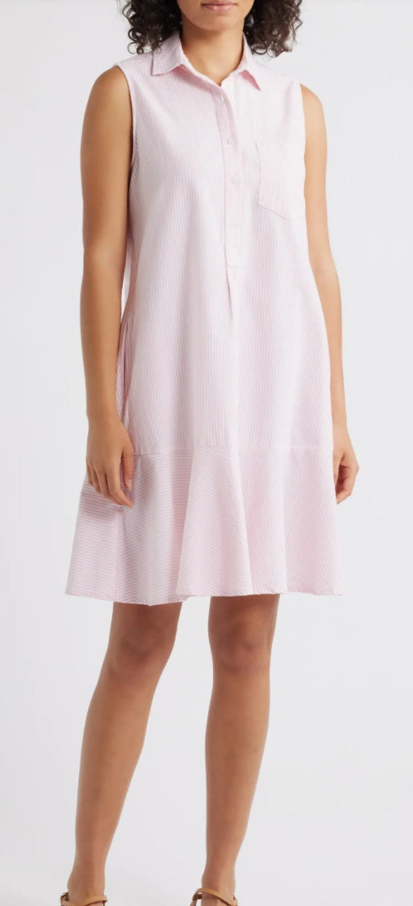 Marina Sleeveless Cotton Shirtdress