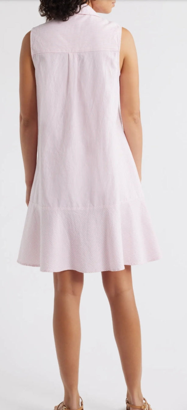 Marina Sleeveless Cotton Shirtdress
