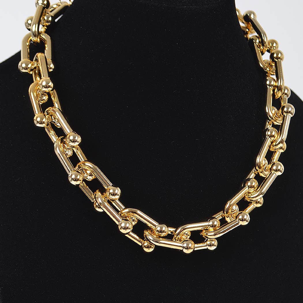 Oversized CCB Chain Necklaizce