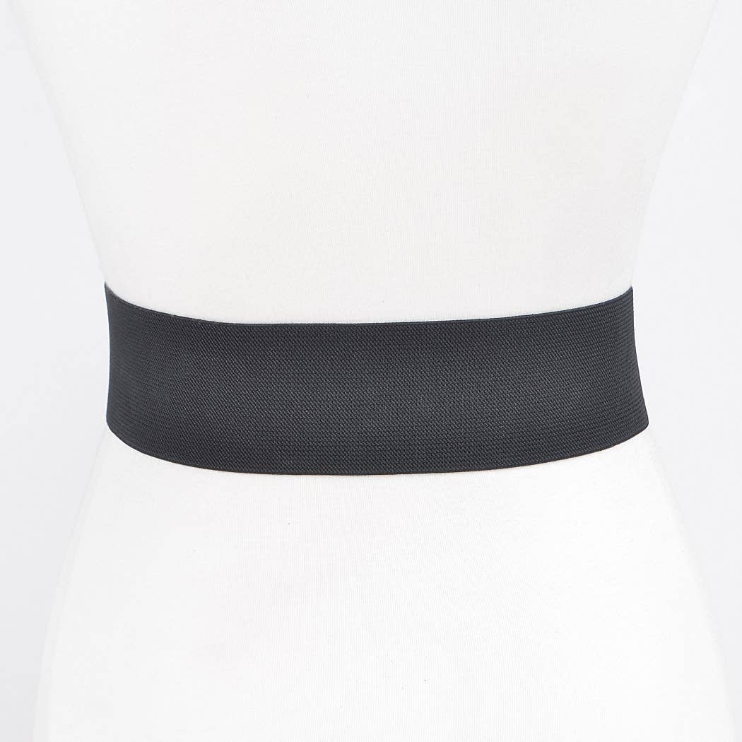 Multi Metal Studded Plus Size Elastic Belt HB8648