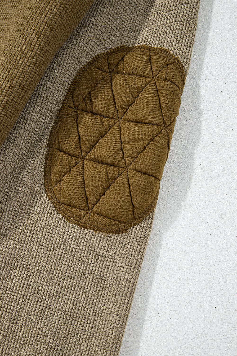 Quilted Textured Patchwork Loose Fit Hooded Jacket