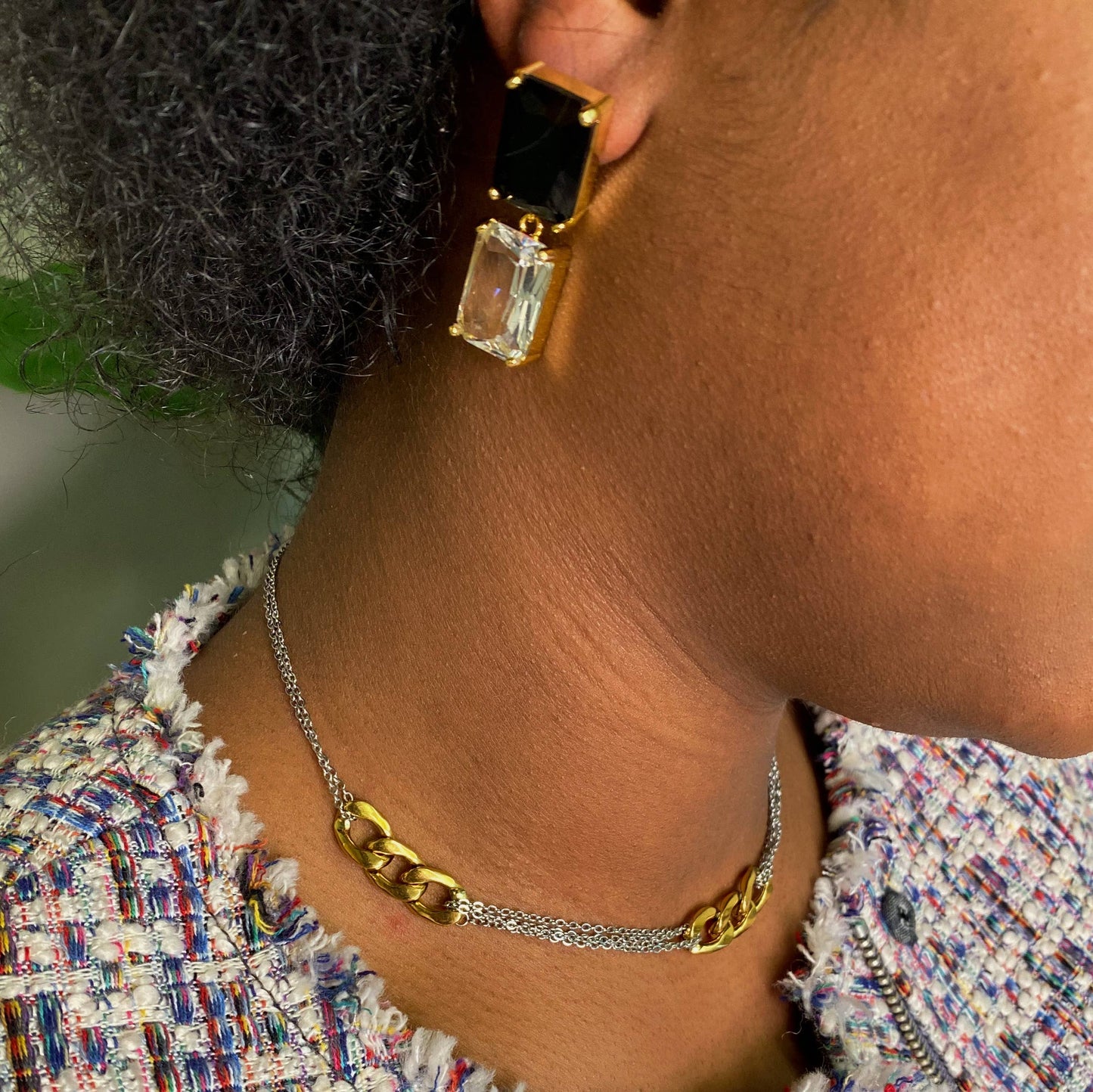 Two Toned Noble Chain Necklace