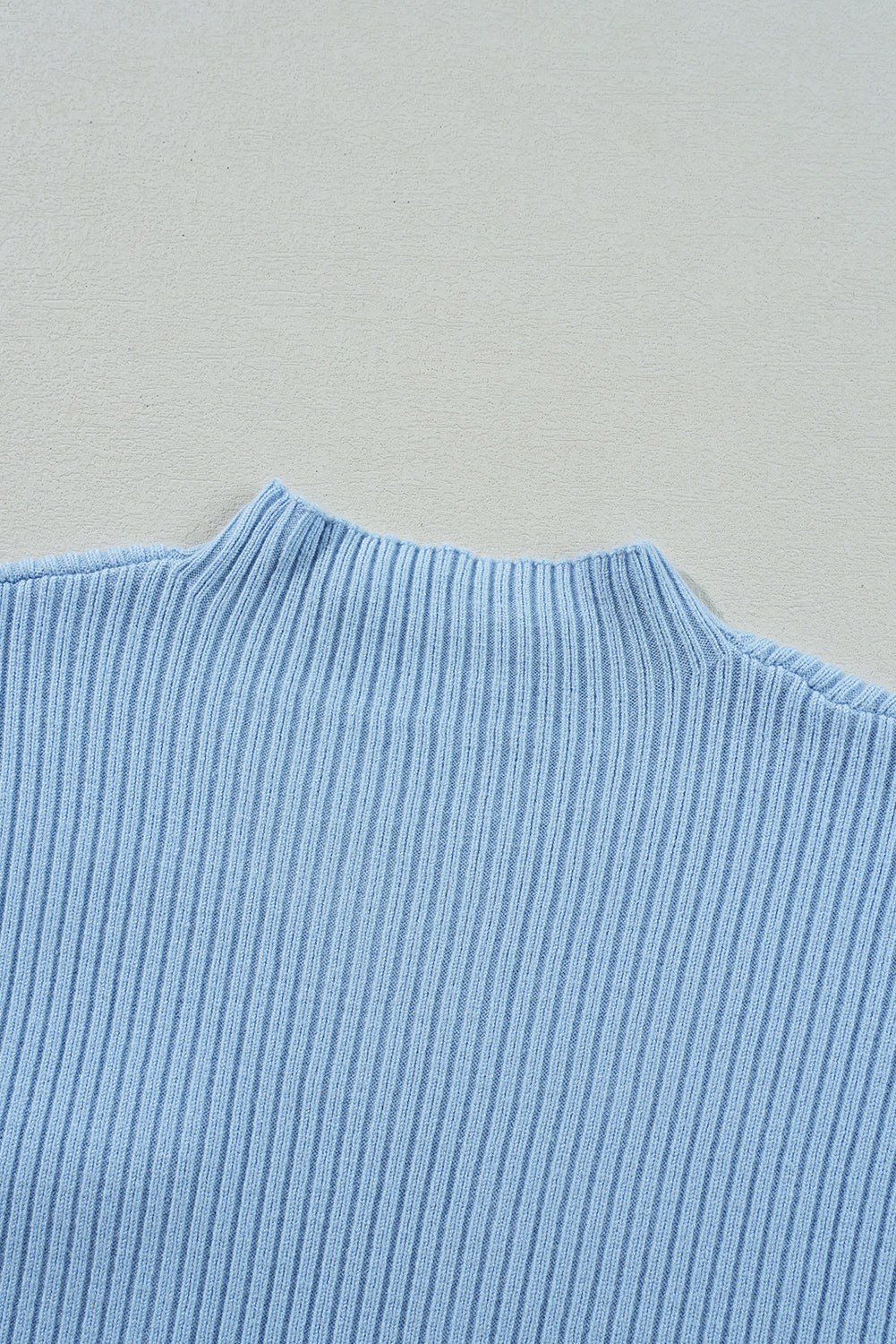 Mineral Red Patch Pocket Ribbed Knit Short Sleeve Sweater