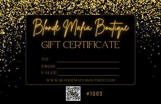 Blonde Mafia Boutique Gift Card