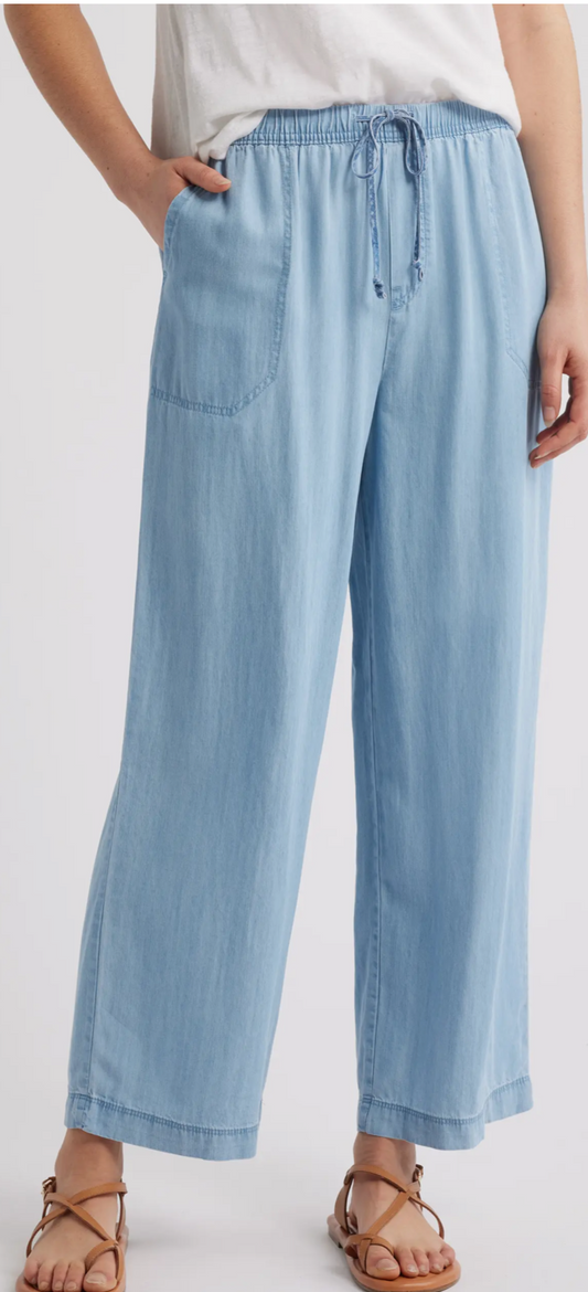 Inaya Chambray Drawstring Pants