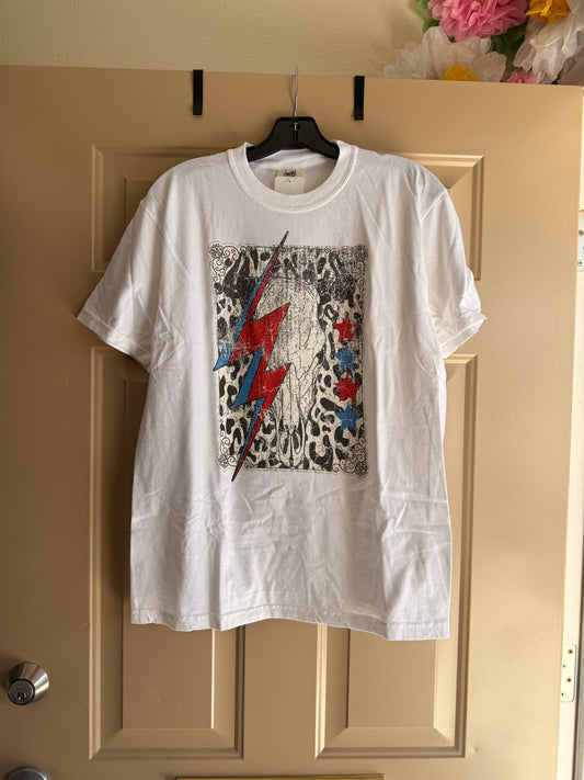 Americana Bull Skull Tee