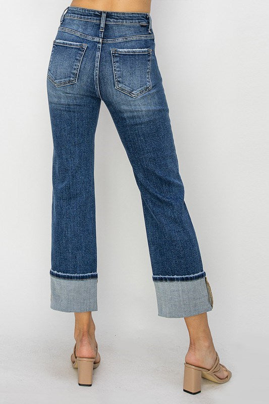 High Rise Straight Jeans