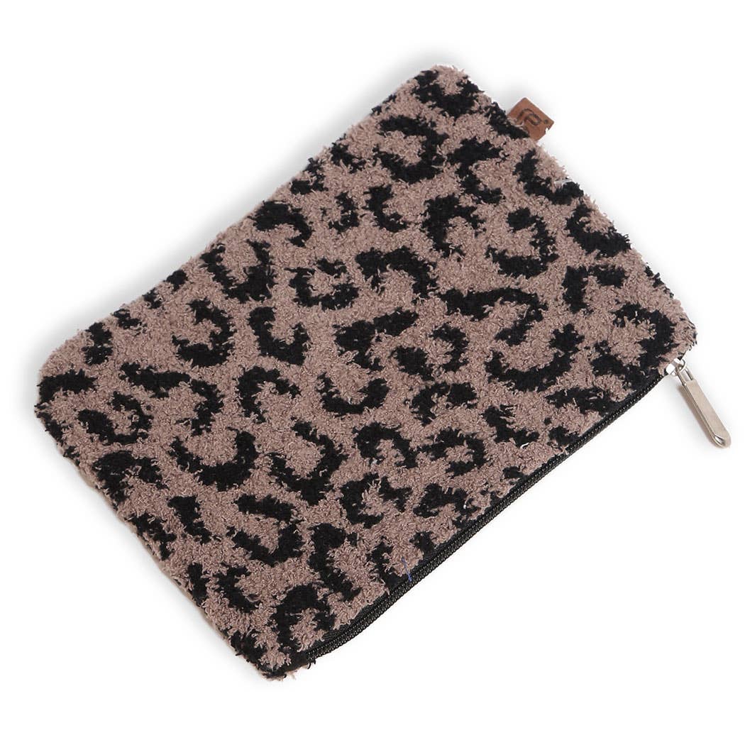 Leopard Print Luxury Soft Travel Pouch