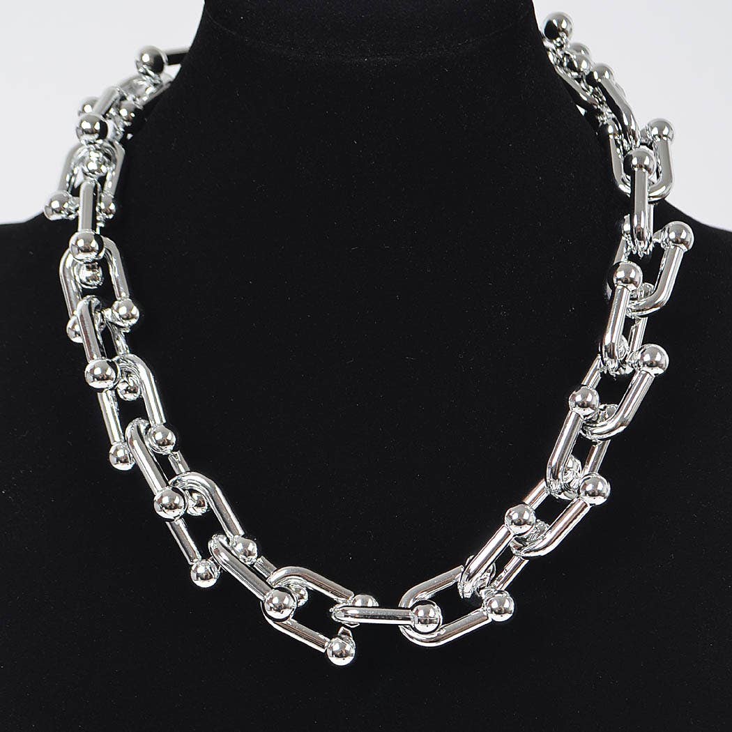 Oversized CCB Chain Necklaizce