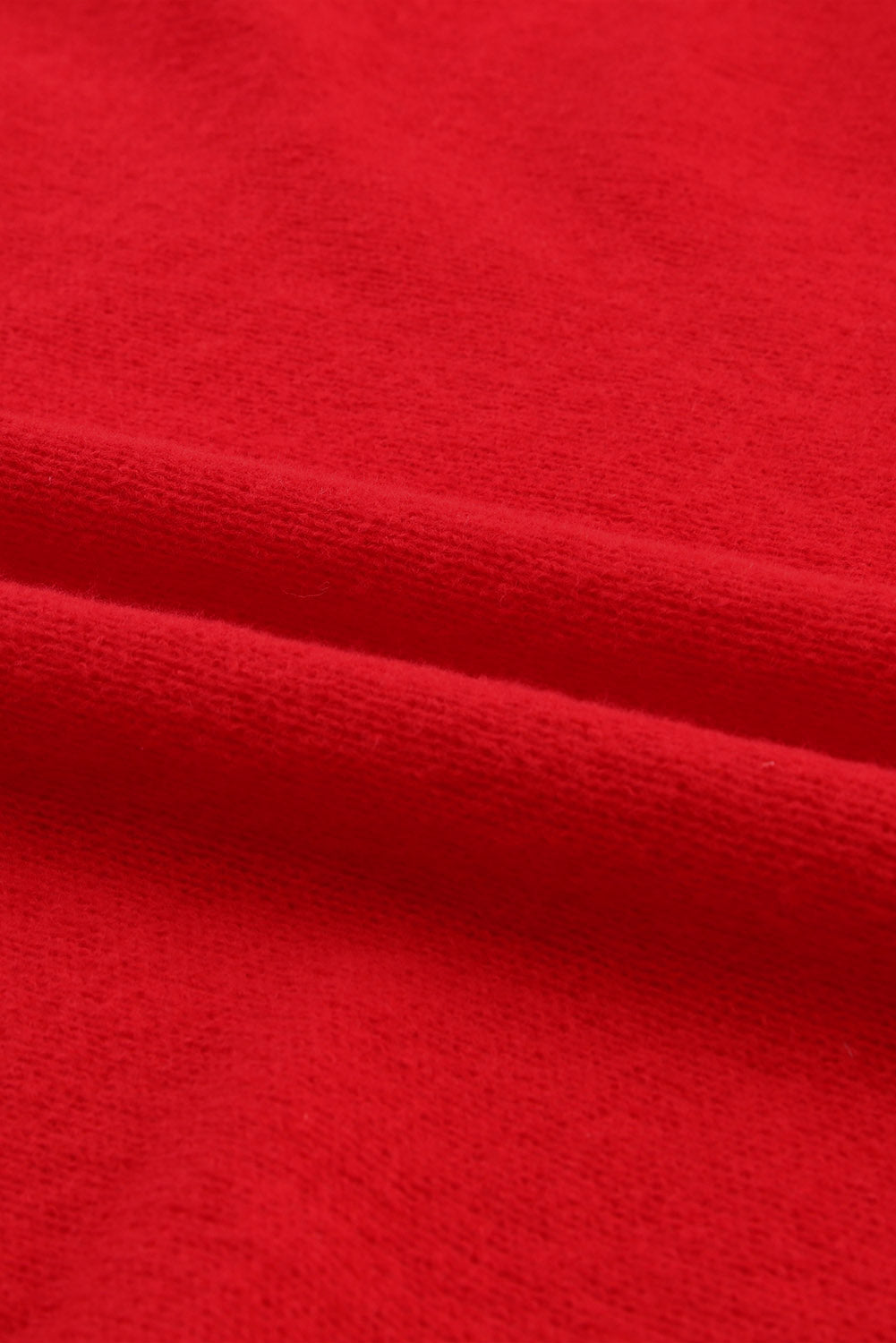 Merry Letter Embroidered High Neck Sweater