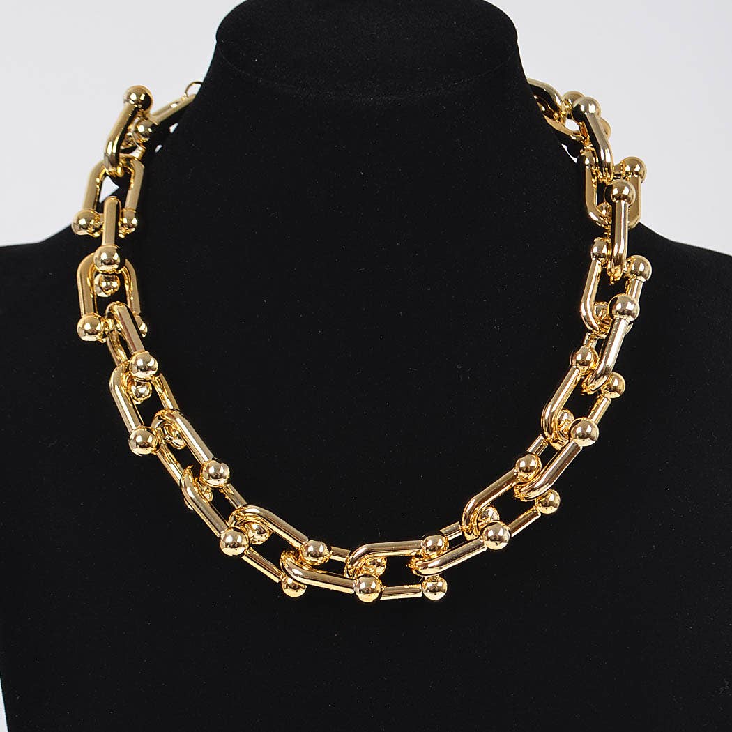 Oversized CCB Chain Necklaizce