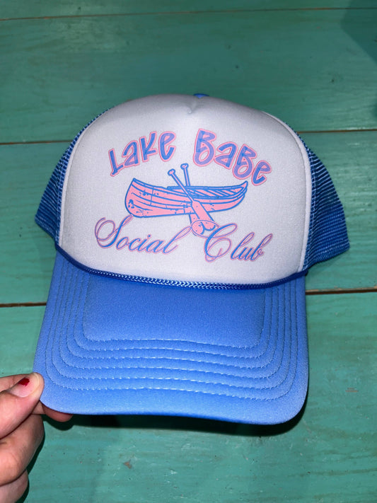 Lake Babe Social Club Trucker  | Summer Hat | Trending