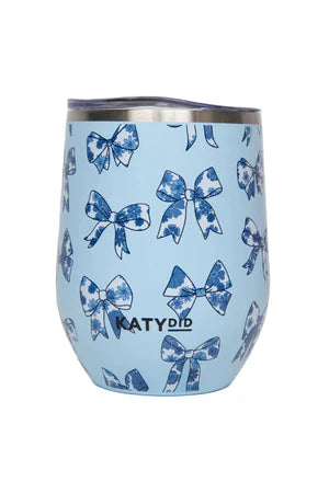 CHINOISERIE COQUETTE BOWS STEMLESS WINE TUMBLER