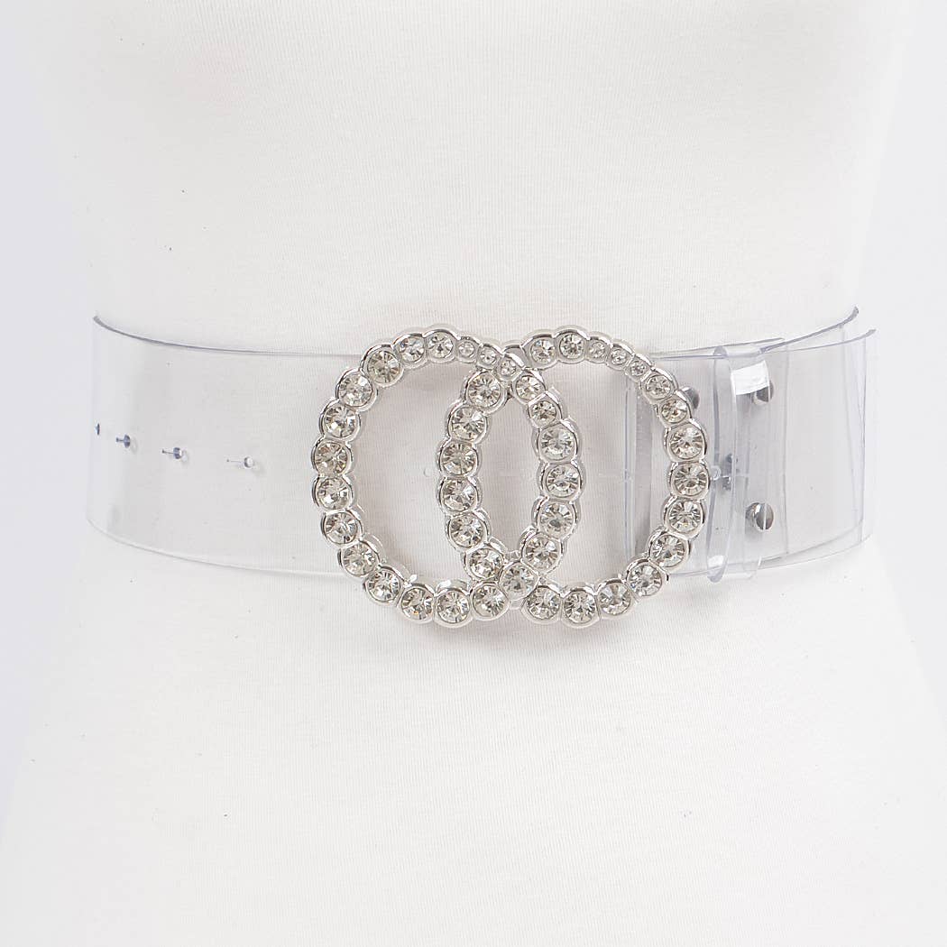 Transparent Waist Belt W/Stone Buckle.
PB8028